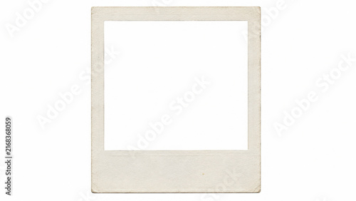 Cuadro en lienzo Composite frame for Polaroid photos isolated on transparent background