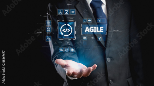Photography Agile project management using teams and agile planning for agile development