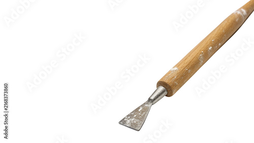 Foto Vintage rusty hand chisel woodworking tool isolated on transparent background