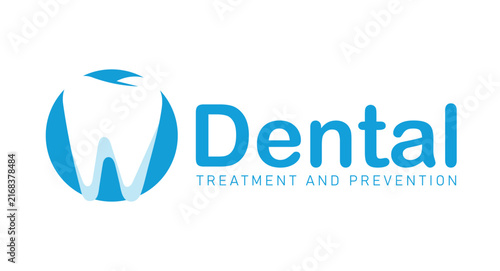 dental clinic tooth logo design vector illustration.
