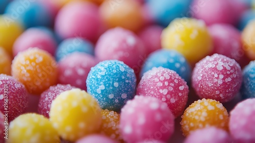 Colorful sugar coated roasted chickpeas nuts round small sweets