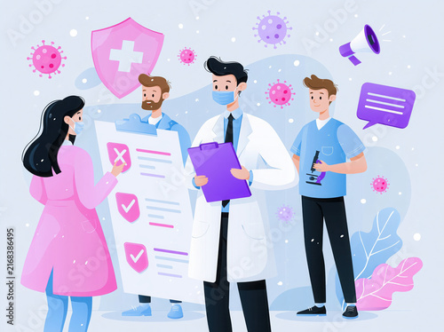 Educational medical illustration showing safe protection concept, clean infographic design, modern healthcare colors, professional awareness campaign, high quality vector style
