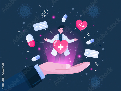 Educational medical illustration showing safe protection concept, clean infographic design, modern healthcare colors, professional awareness campaign, high quality vector style