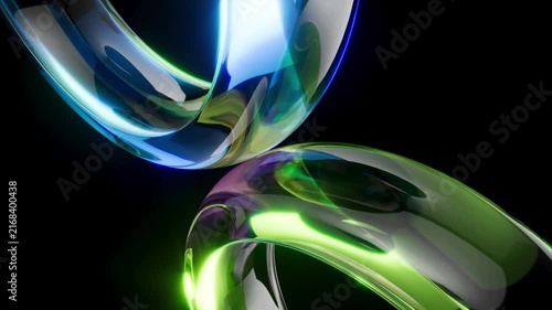 Color glass transparent plastic bg seamless looped animation 4k
