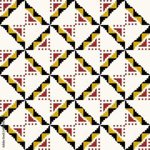 Abstract Geometric Art Deco Style Pattern Background