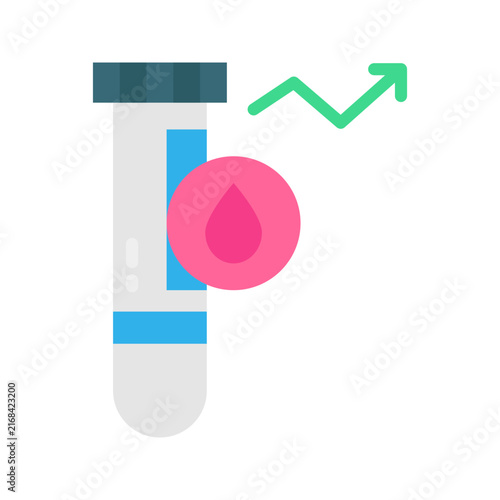 Blood Testicon vector image. Suitable for mobile apps, web apps and print media.