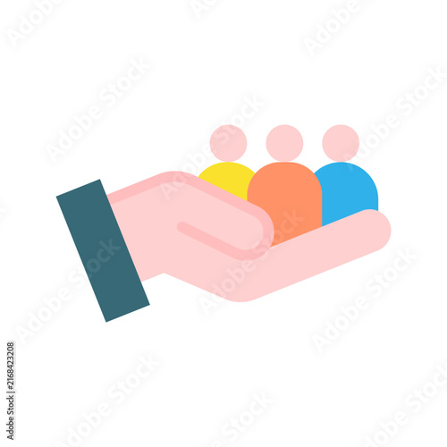 Support Groupicon vector image. Suitable for mobile apps, web apps and print media.