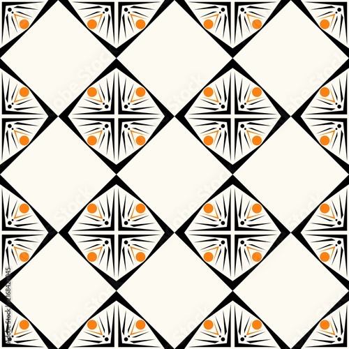 Abstract Geometric Art Deco Style Pattern Background