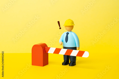 Cuadro en lienzo A safety inspector cannot enter the facility for an inspection