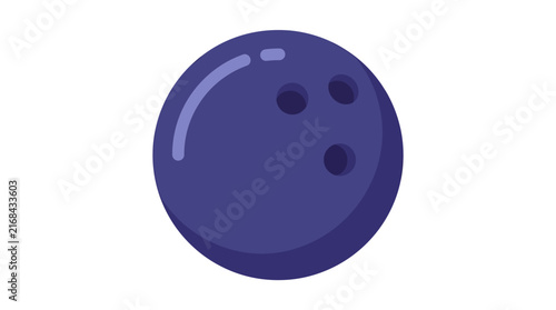 Bowling ball with three finger holes is presented cleanly against a plain white background.