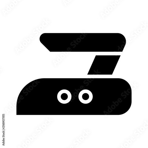 Laundry icon black silhouette that can be used to apply to textiles to give instructions on how to use this clothing