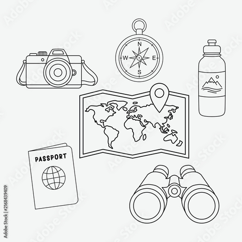 Travel Icon Packs Illustration