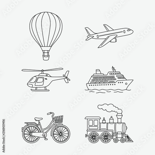 Travel Icon Packs Illustration