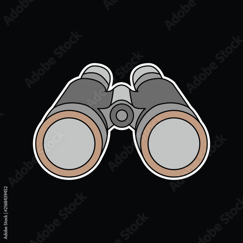 Binocular Art Illustration