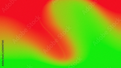 Vibrant red and green abstract gradient background with soft flowing colorful light patterns