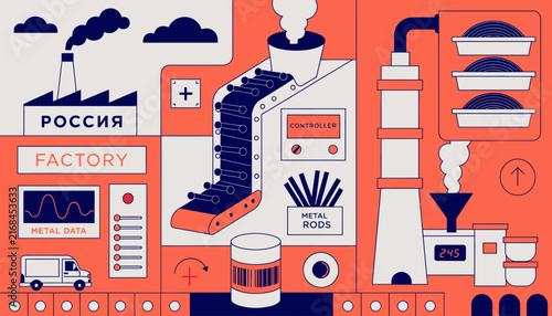 Industrial Factory Production Line - Manufacturing Process, Automation, and Data Analytics