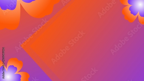 Fotografía Abstract colorful geometric background template with modern curved lines and gra