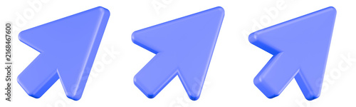 cursor arrow icon 3d render 