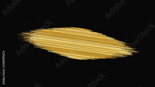 Foto An elongated, horizontal brushstroke shape composed of numerous thin, parallel g