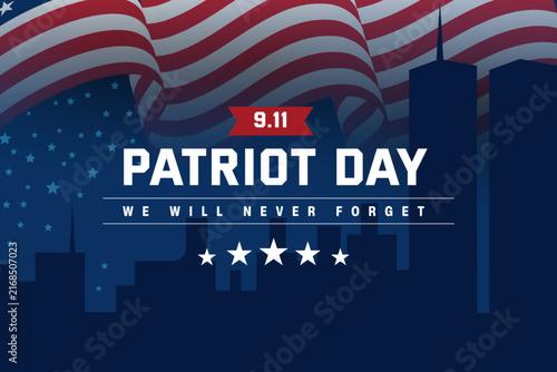 Patriot Day Banner Background Illustration Design.