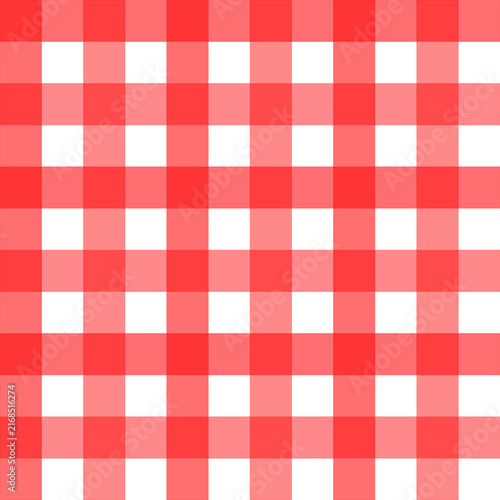 Red Plaid pattern isolated on white background