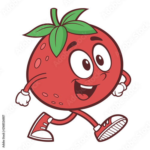 Cute Tomato Mascot Character