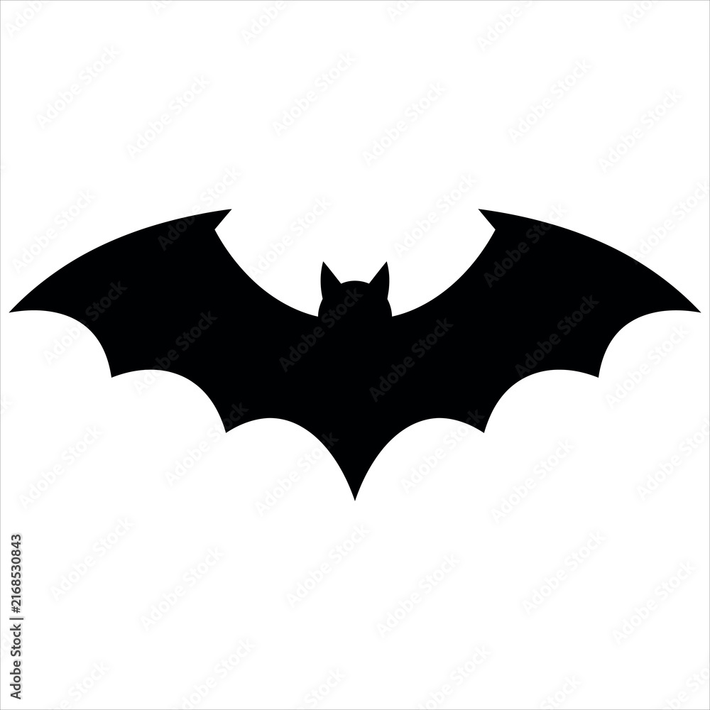 Fototapeta premium Bat Silhouette Vector
