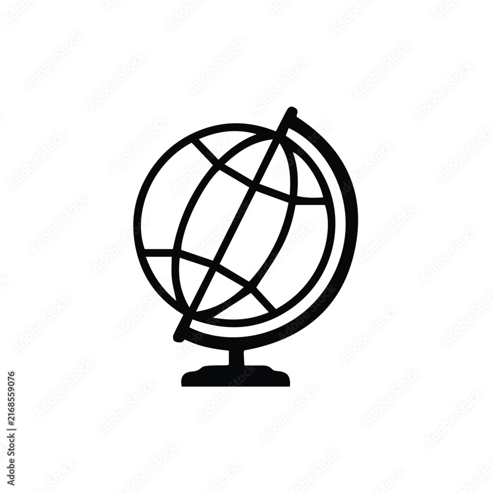 Fototapeta premium globe on a white background