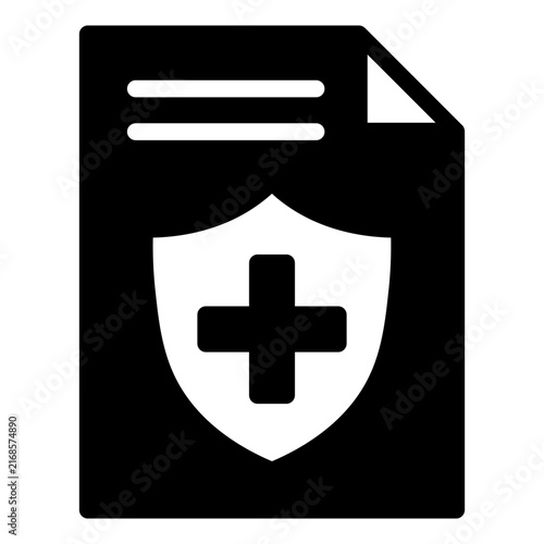 health insurance glyph icon vector illustration isolated on white background
