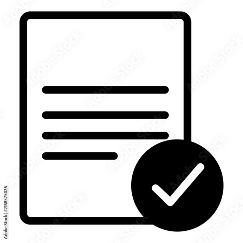 bill glyph icon vector illustration isolated on white background
