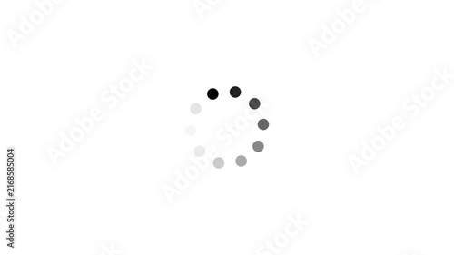 Loading - circle Modern loading animation. Circular loading indicator , animation - loading circle icon on background. 4K video