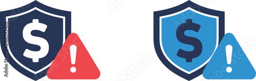 Foto Late Fee Icon, payment delay warning symbols, overdue charges, financial penalti