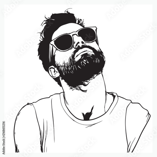 man with a beard