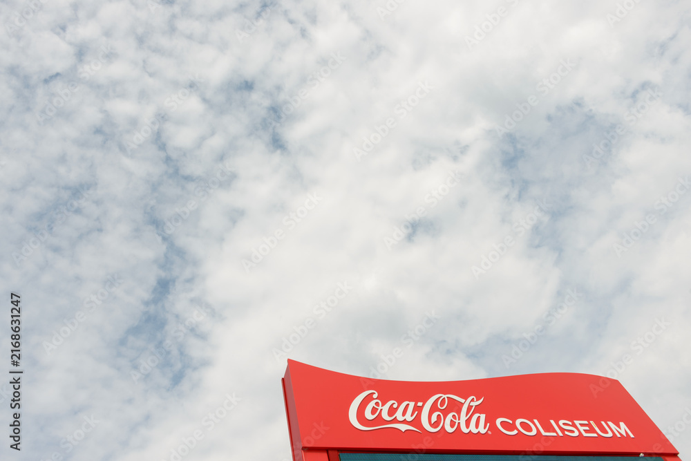 Obraz premium sky and sign (Coca-Cola Coliseum, 19 Nunavut Rd, Exhibition Place, Toronto)