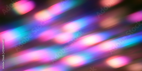 Abstract Blurred Light Streaks with Vibrant Pink and Blue Neon Colors