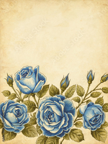 vintage background with rose