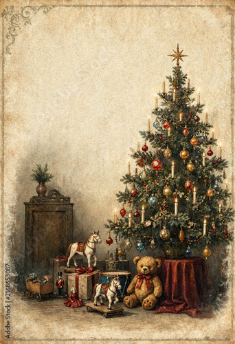 christmas tree with gifts