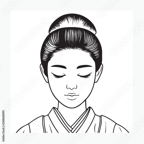 japanese girl in kimono