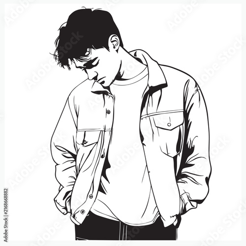 young man wearing a jacket