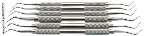 Foto Stainless steel dental explorer picks.