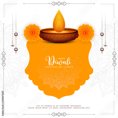 Happy Diwali Indian festival decorative background
