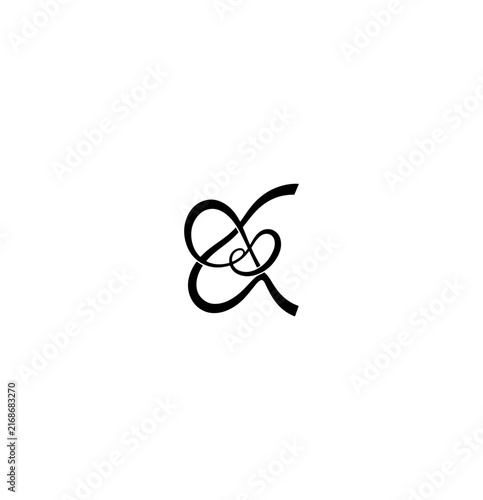 Elegant Intertwined Monogram Vector Design