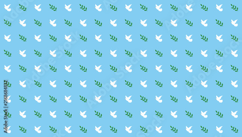 International Day of Peace Seamless Pattern Background