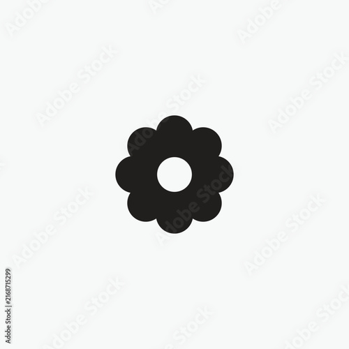 flower icon fully editable vector template
