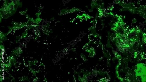 Repetitive moving background with abstract grunge texture in green and black
