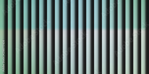 Canvas Print Abstract vertical stripes with teal and black colors