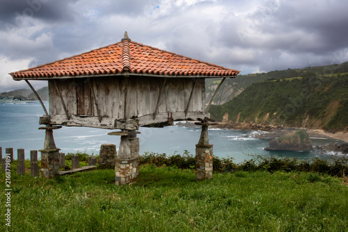 Old granary from the inland area of ​​Asturias (Spain)