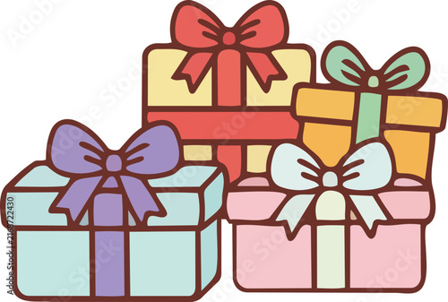 3 Ribbon Gift Boxes