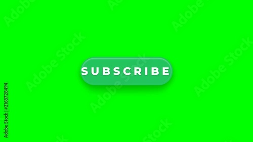 Neon Outline Subscribe Button For Social Media Engagement