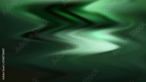 Mystical dark emerald green abstract background with soft fluid waves and bright mint highlights